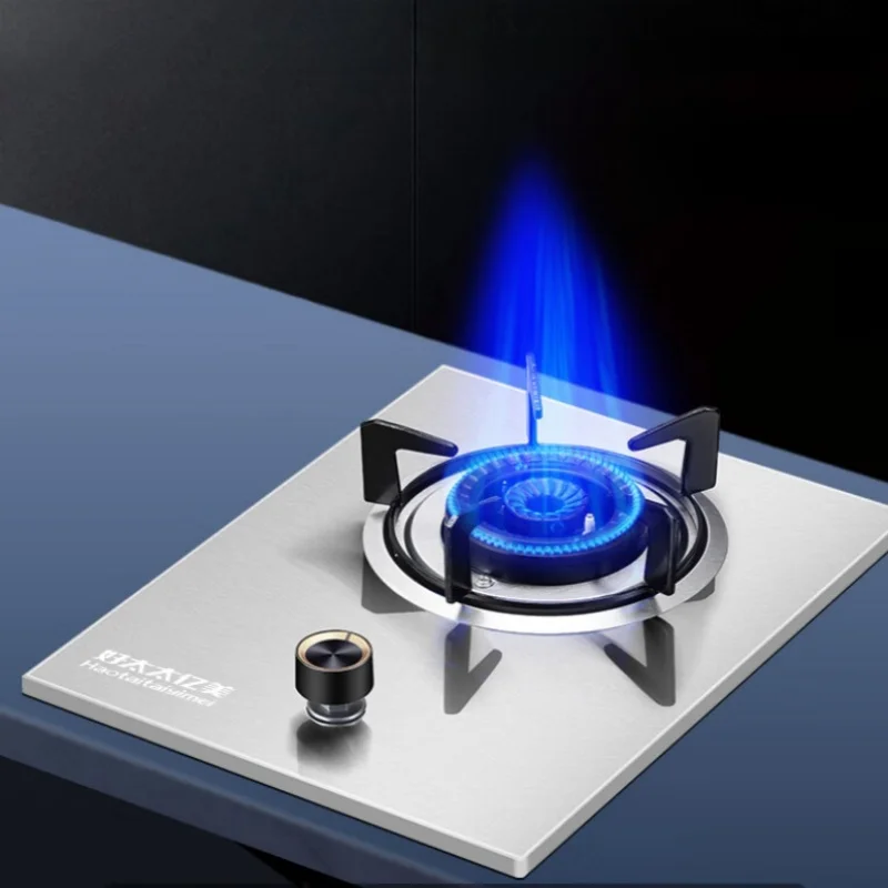 JZY-DA4Y Gas Stove 5.2KW Strong Fire Table Embedded Stainless Steel Cooktop for Household Single Burner Gas Cooker