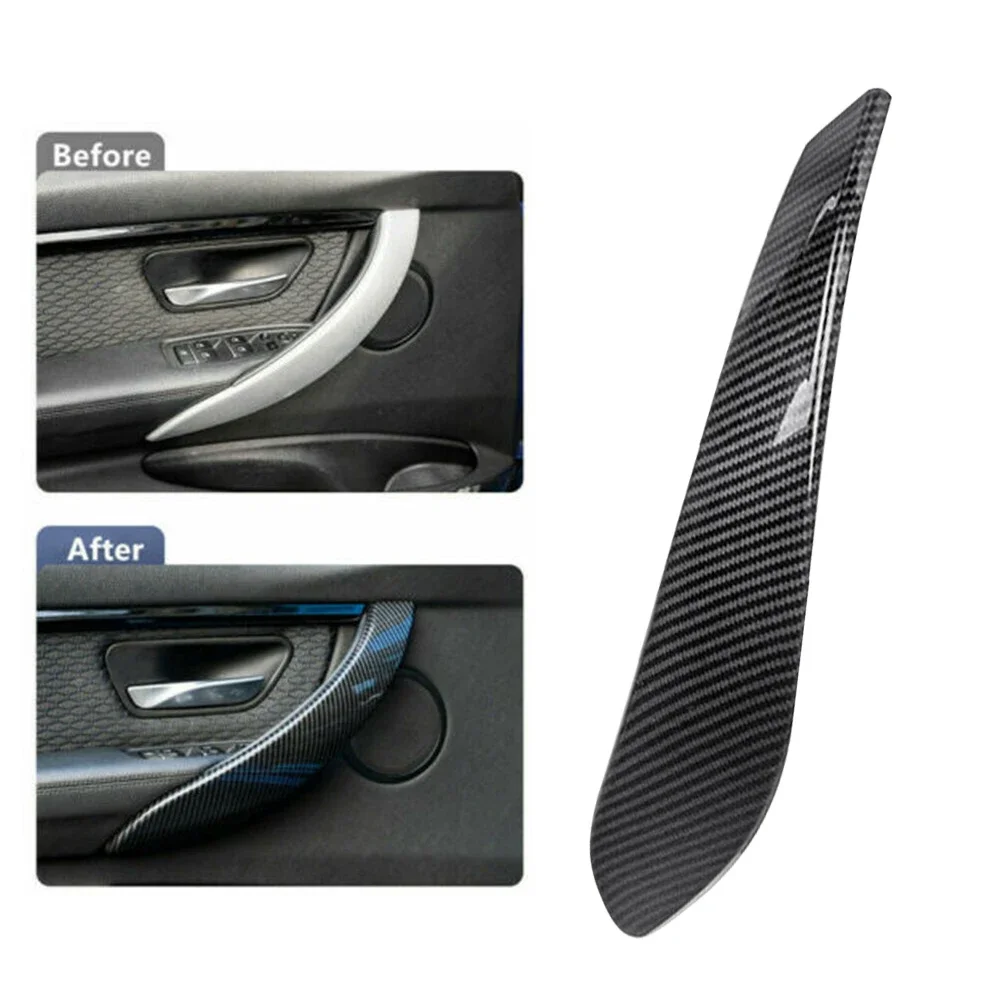 For BMW 3 4 Series F30 F31 F34 F80 F32 F33 F36 F82 F83 M3 M4 320 328 330 335 428 435 Carbon Fiber Inner Door Handle Cover Trim