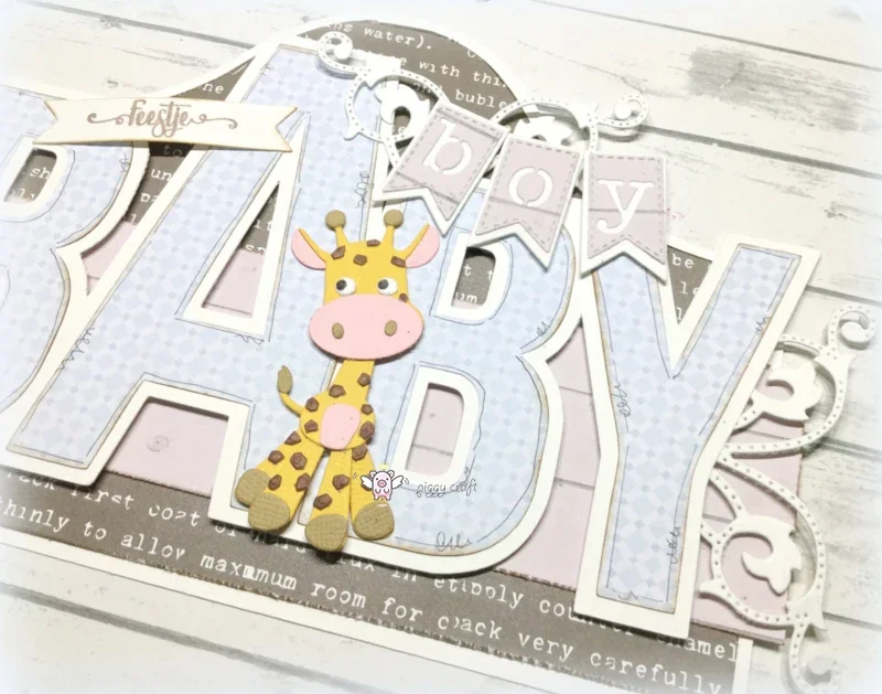 Piggy Craft metal cutting dies cut die mold New Giraffe decoration Scrapbook paper craft mold blade punch stencils dies