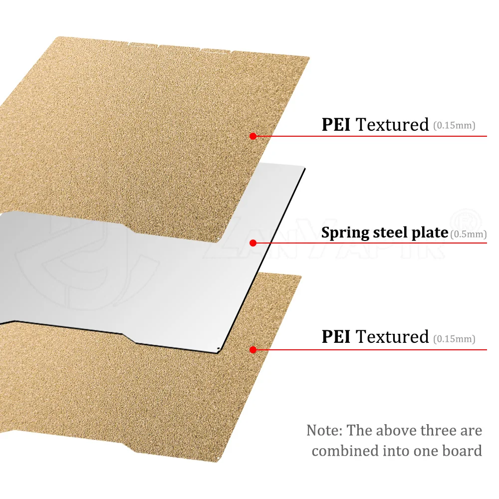 ل Creality K2/K2 Pro بناء لوحة مزدوجة الوجهين PEI الملمس المغناطيسي الربيع الصلب منصة الطباعة درجة حرارة منخفضة لوحة الباردة #5