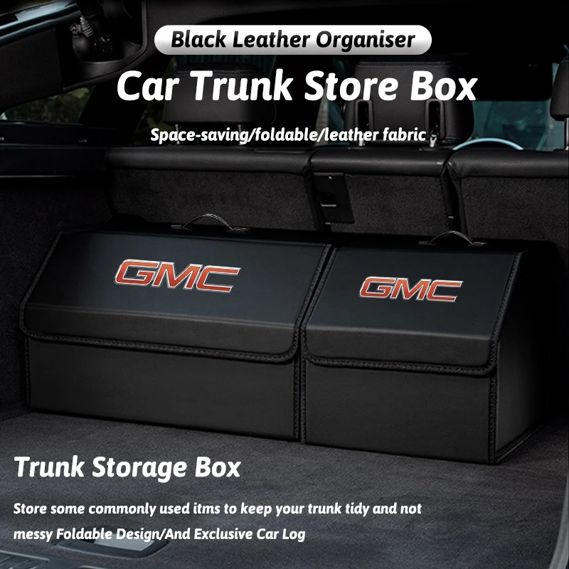 

Коробка-органайзер для багажника автомобиля, кожаная складная сумка для хранения инструментов для GMC Savana Graphyte Yukon Envoy Granite Hummer Ev Terrain Jimmy
