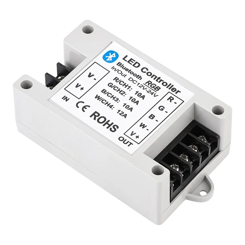 A08F-RGB/RGBW LED Bluetooth Controller RGB LED Strip Light Controller Phone APP Control For 5050 3528 RGB LED Striplights