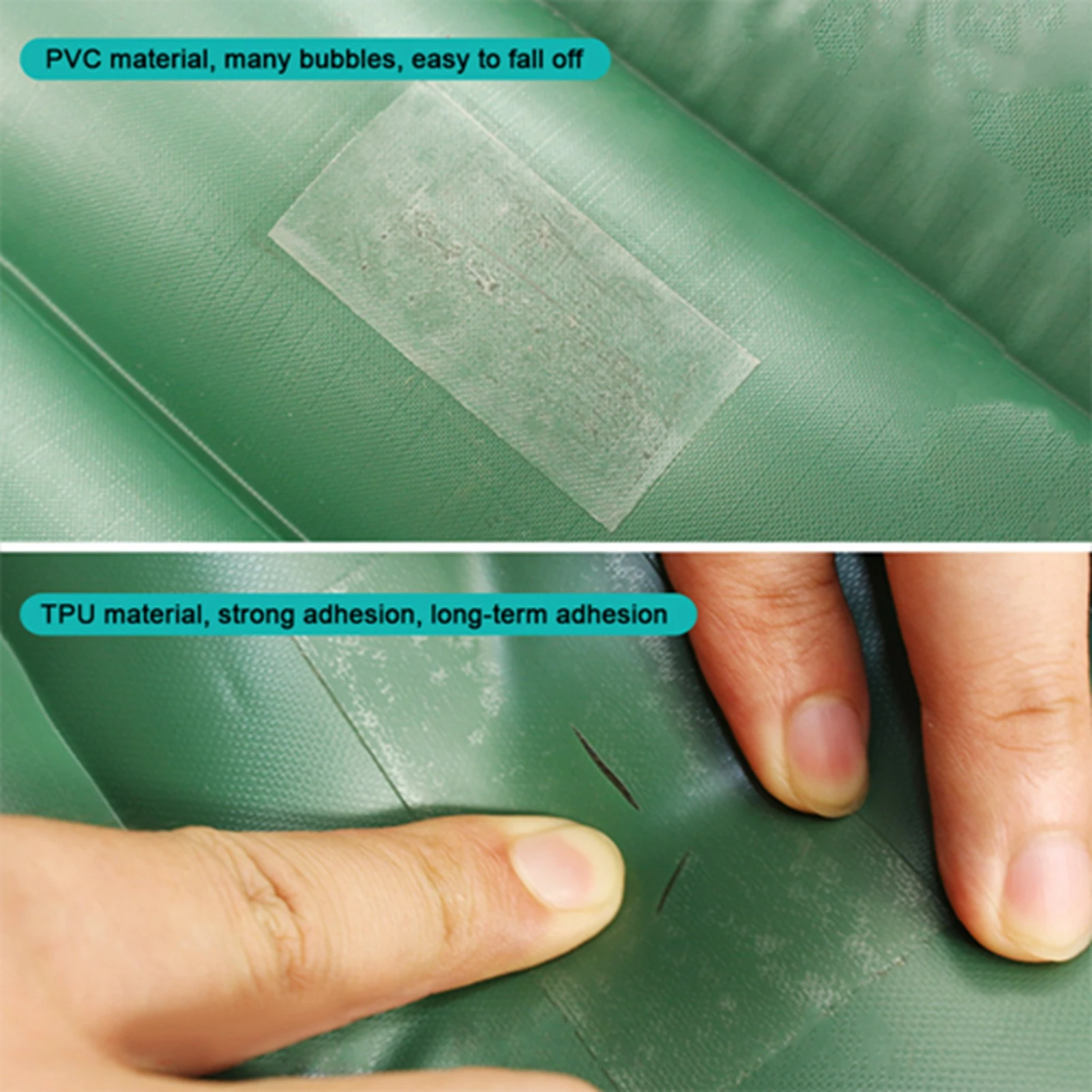 Wasserdichtes TPU-Reparaturpflaster, leistungsstarkes, selbstklebendes, transparentes Klebeband für aufblasbare Zelte, Schwimmringe/Außenausrüstung – Detail 5