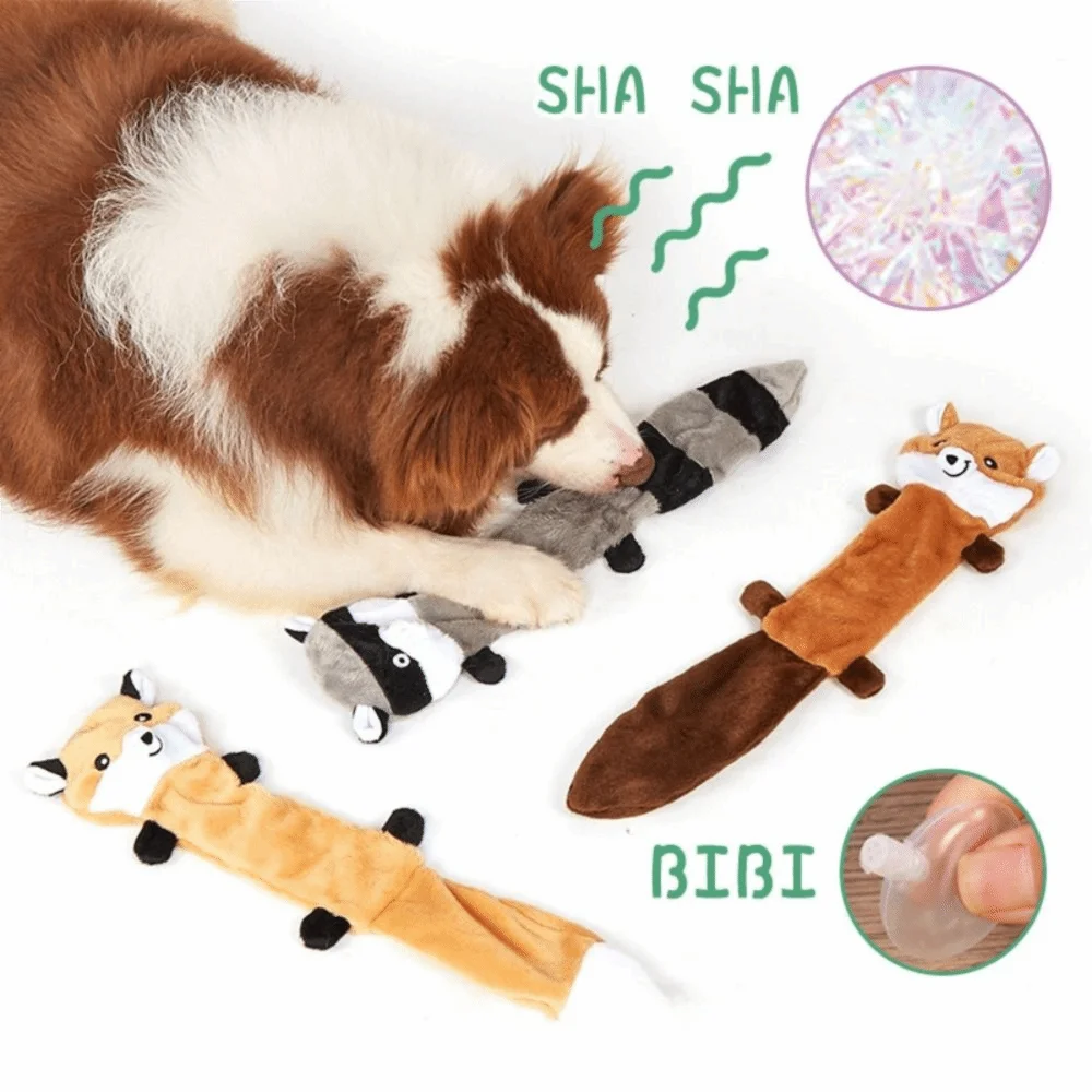 Cute dog toy that makes squeaking sounds Interactive soft puppy toy with vibrating sounds Attracts dogs that like to chew