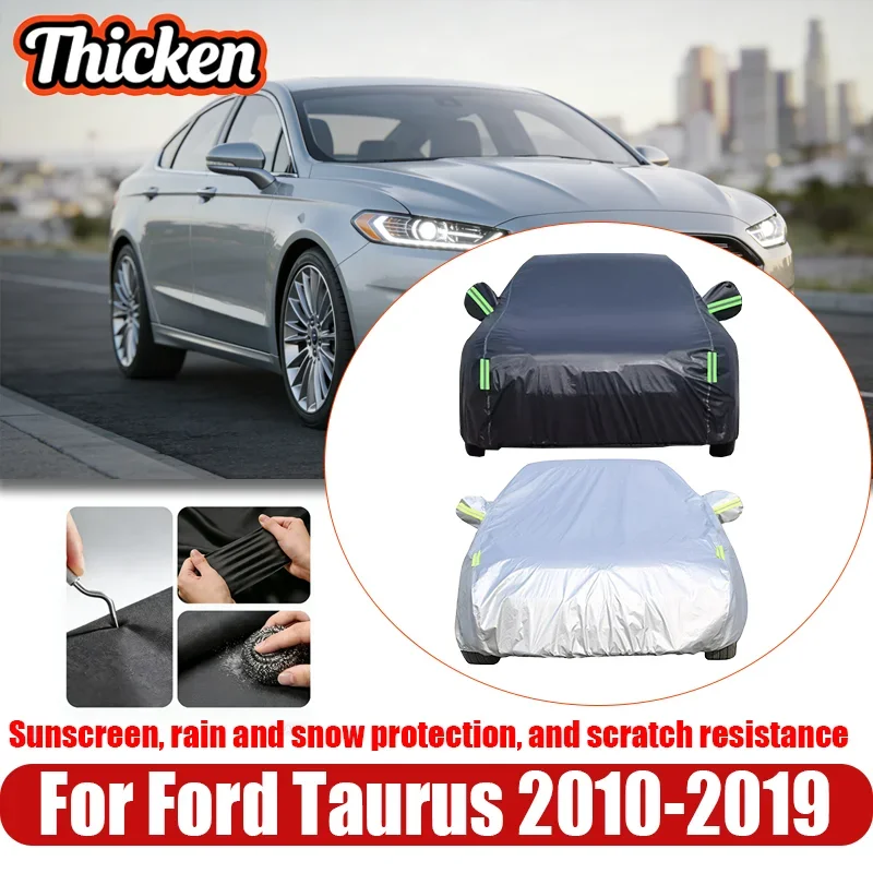 

Car Cover for Ford Taurus 2010-2019 Outdoor Sunshade Rain and Snow Anti-dust Anti-freeze Anti-UV Car Cover Protection