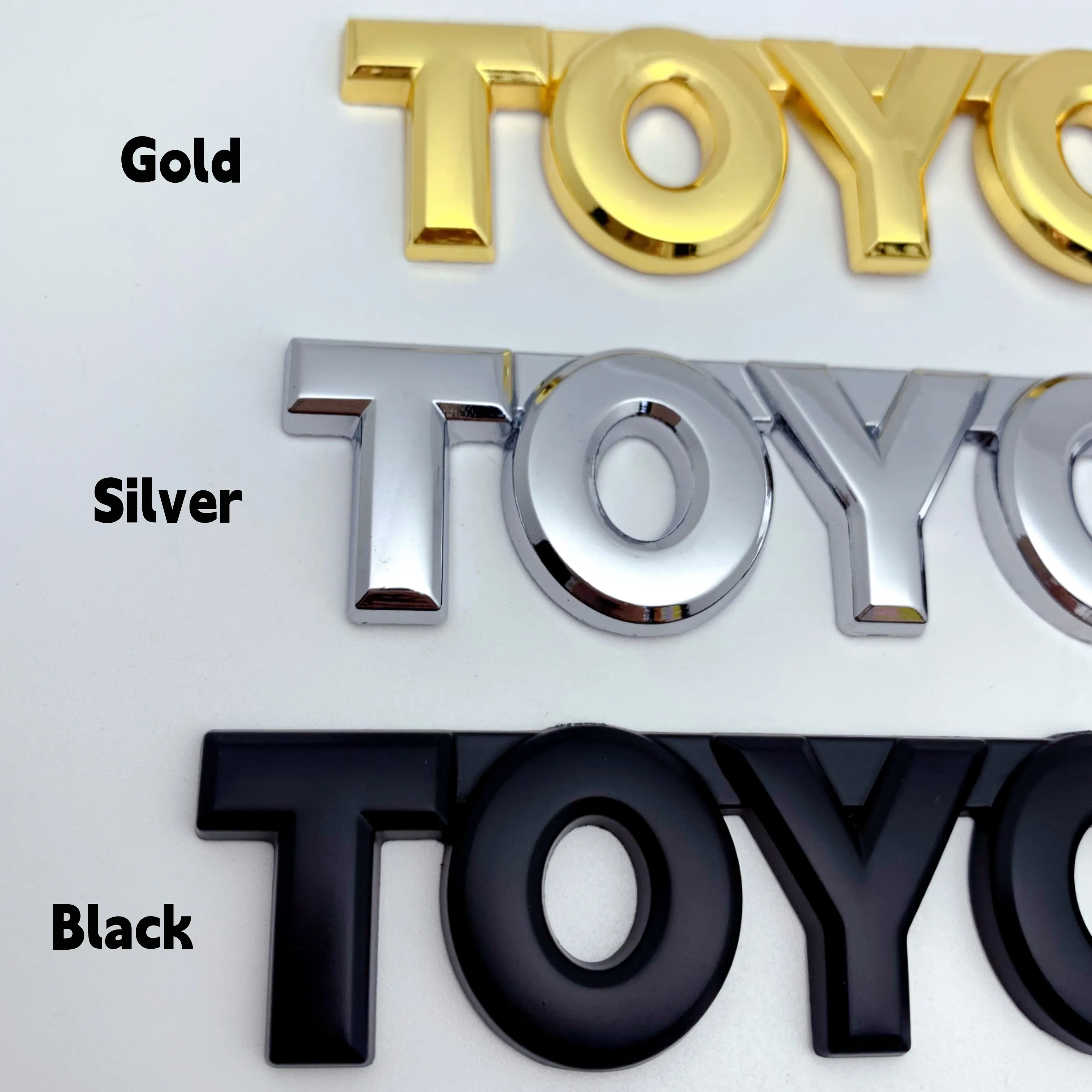 

3D Metal Car Trunk Tail Sticker Emblem Badge Decals Decoration for Chr rav4 Yaris prius avensis Corolla Camry Car Styling