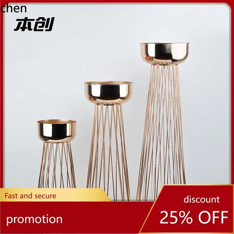 

YFY wedding decoration aisle runner metal flower stand european style flower holder home artificial flower vase ornament