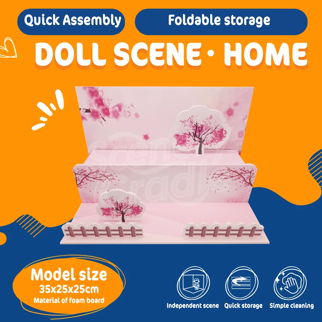 

Assembly model of miniature scene background board, used to display dolls, vehicles,characters,actions, PVC background materia