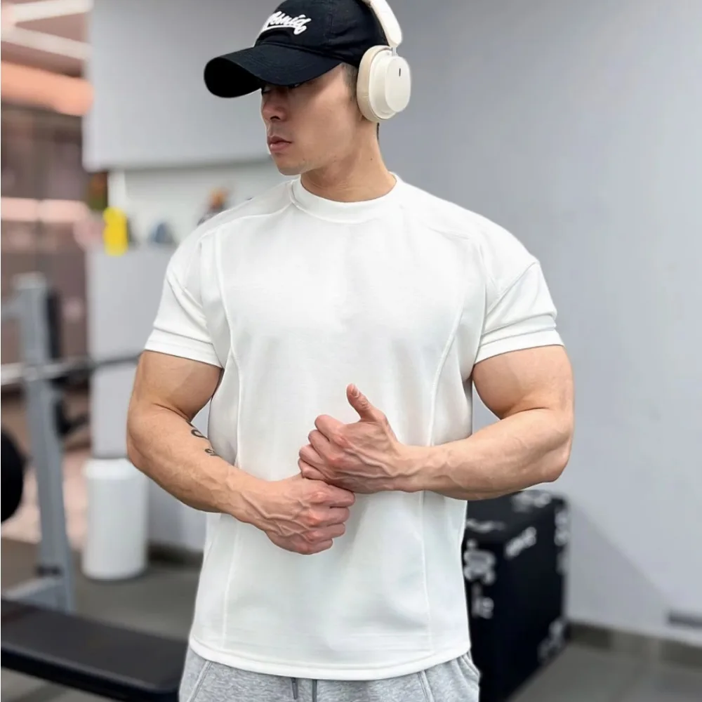 High Quality Autumn Men Long Sleeved T-Shirt Fashion Sport Round Collar Fitness Running Mesh Breathability Training T-Shirt Men