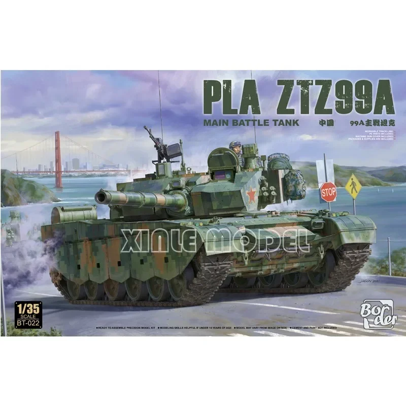 

Border Model Building Kits 1/35 BT-022 PLA ZT99A Main Battle Tank for Military Toy Model Hobby Collection
