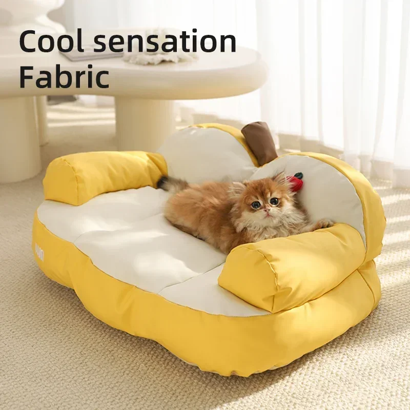 

Cats Bed House Small Dogs Sofa Beds Waterproof Pet Dog Nest Cat Beds Sofa Comfortable Cat Cushion Washable Pet Accessories