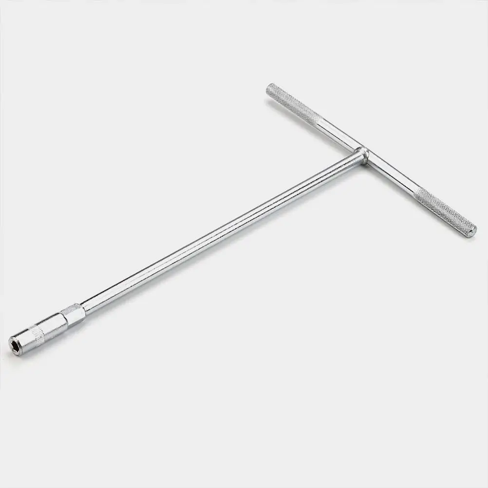 Silver T-wrench R253 Socket Tool Compact Size Durable Material Multi-purpose Mechanism Repair Portable Wrench Set Socket Wrench