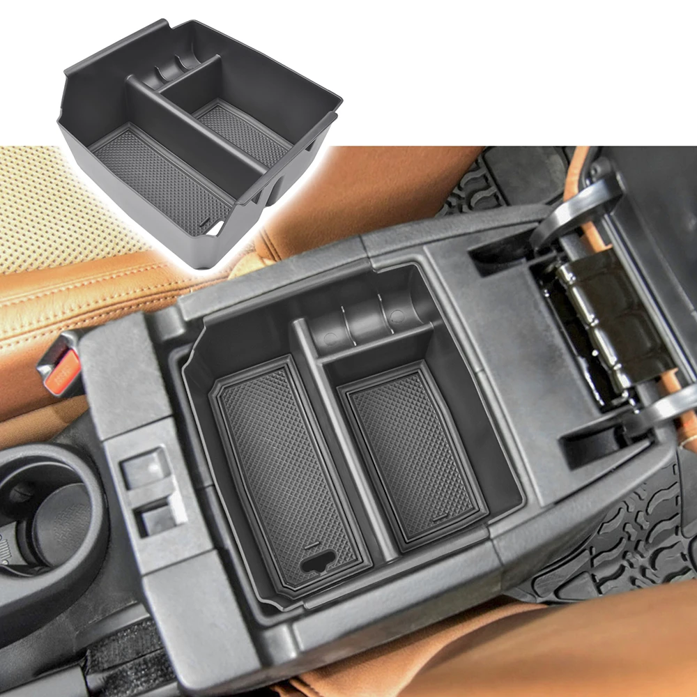 

Center Console Organizer Tray for Jeep Wrangler JK and JKU 2011-2018 Accessories, Unlimited and 2 Door, NOT for 2018 JL/JLU