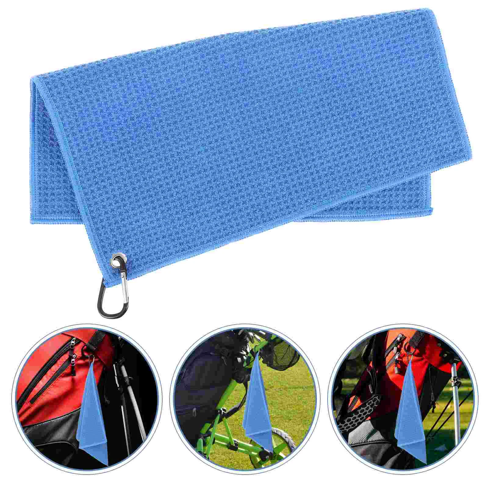 2 Pcs Golf Tees Towel Professional Balls Towels Portable Multi-directional Golfs Cleaners Accessories