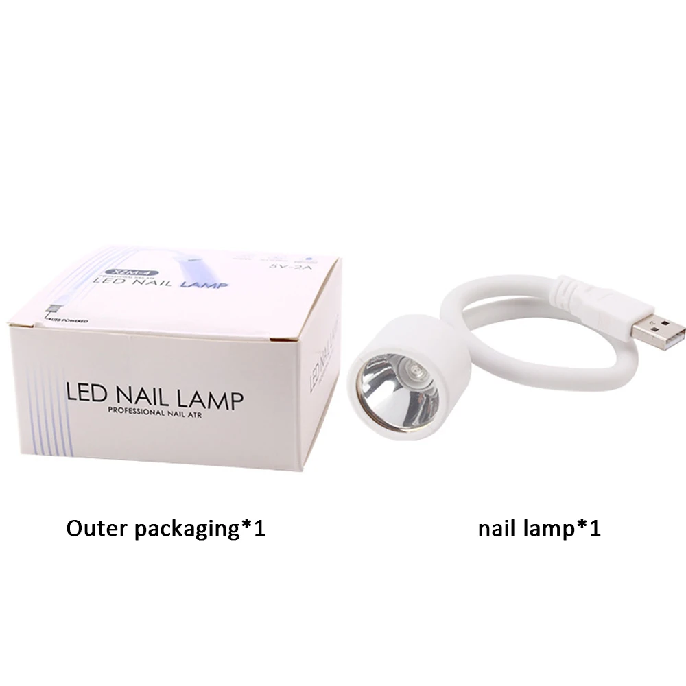 6W USB Led Buigbare Mini UV Lamp USB Gel Polish Curing Light Desk Lamp Nageldroger Manicure Nail Equipment Art Tools