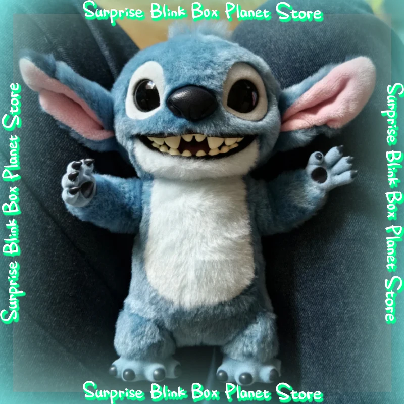 

Фигурка Disney Stitch, версия фильма, виниловая кукла, декор ручной работы, коллекция фигурок, мягкий на ощупь, подарок-сюрприз на день рождения