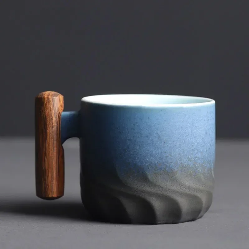 70ml Ceramic Retro Coffee Cup Office Water Cup Filter Tea Mug Ceramic Coffee Mug Handmade Tea Coffee Cup Birthday Gift