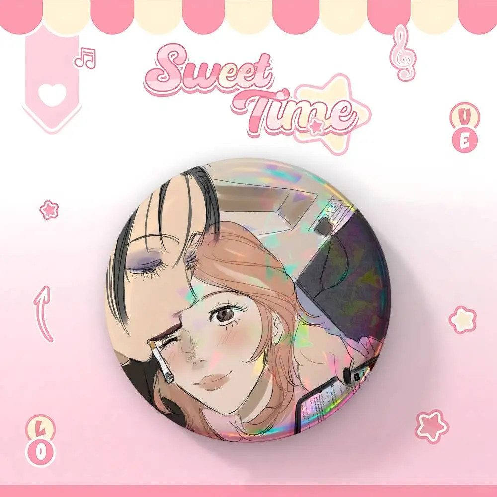 Girls Oosaki Nana And Hachi Badges Round Brooch Cute Cartoon Idol Cosplay Badges DIY Backpack Clothing Jewelry Pins view 5