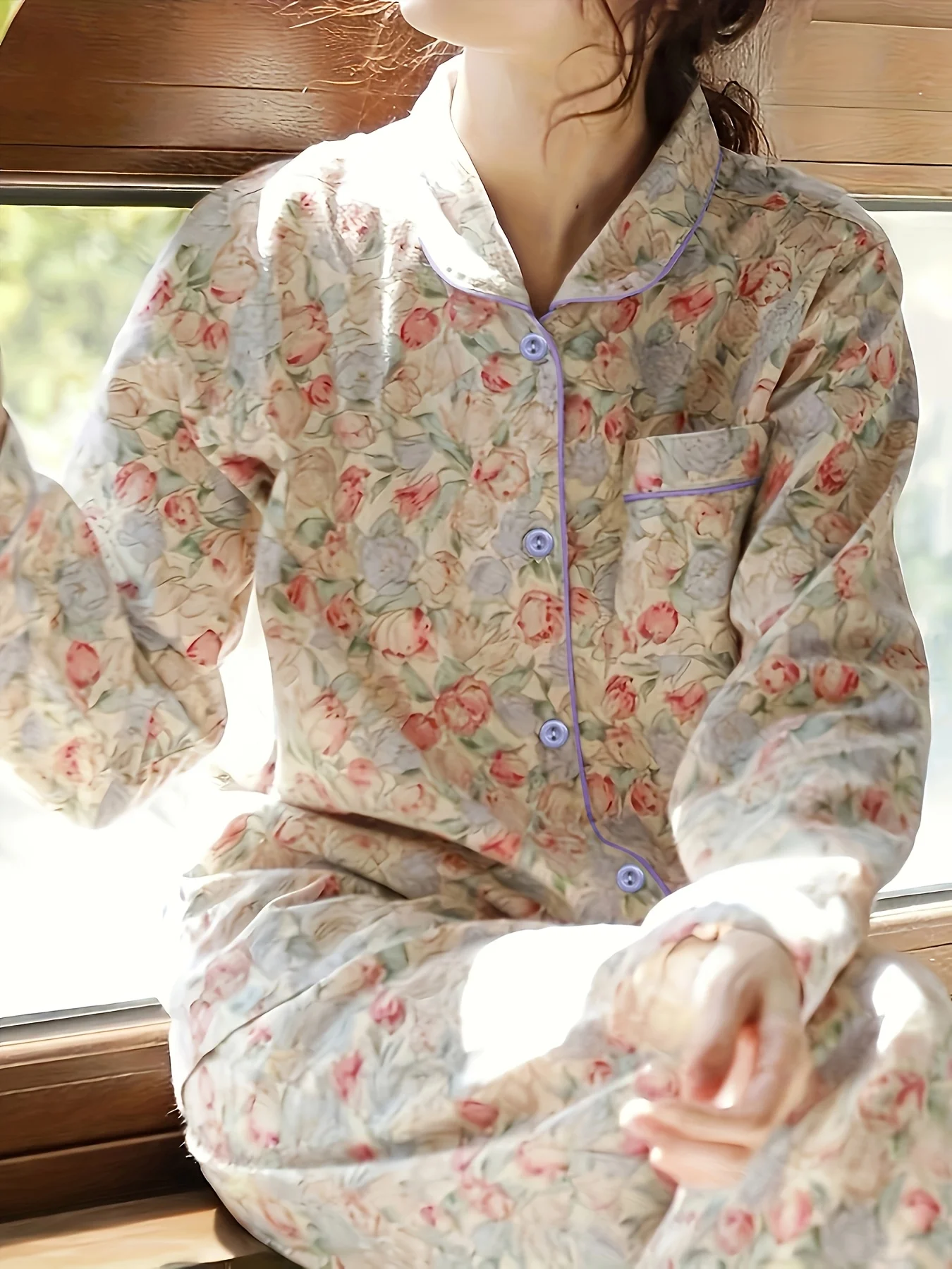 

High-value New Pajamas for Women, Spring/Autumn Style Simple Casual Set Sweet Homewear
