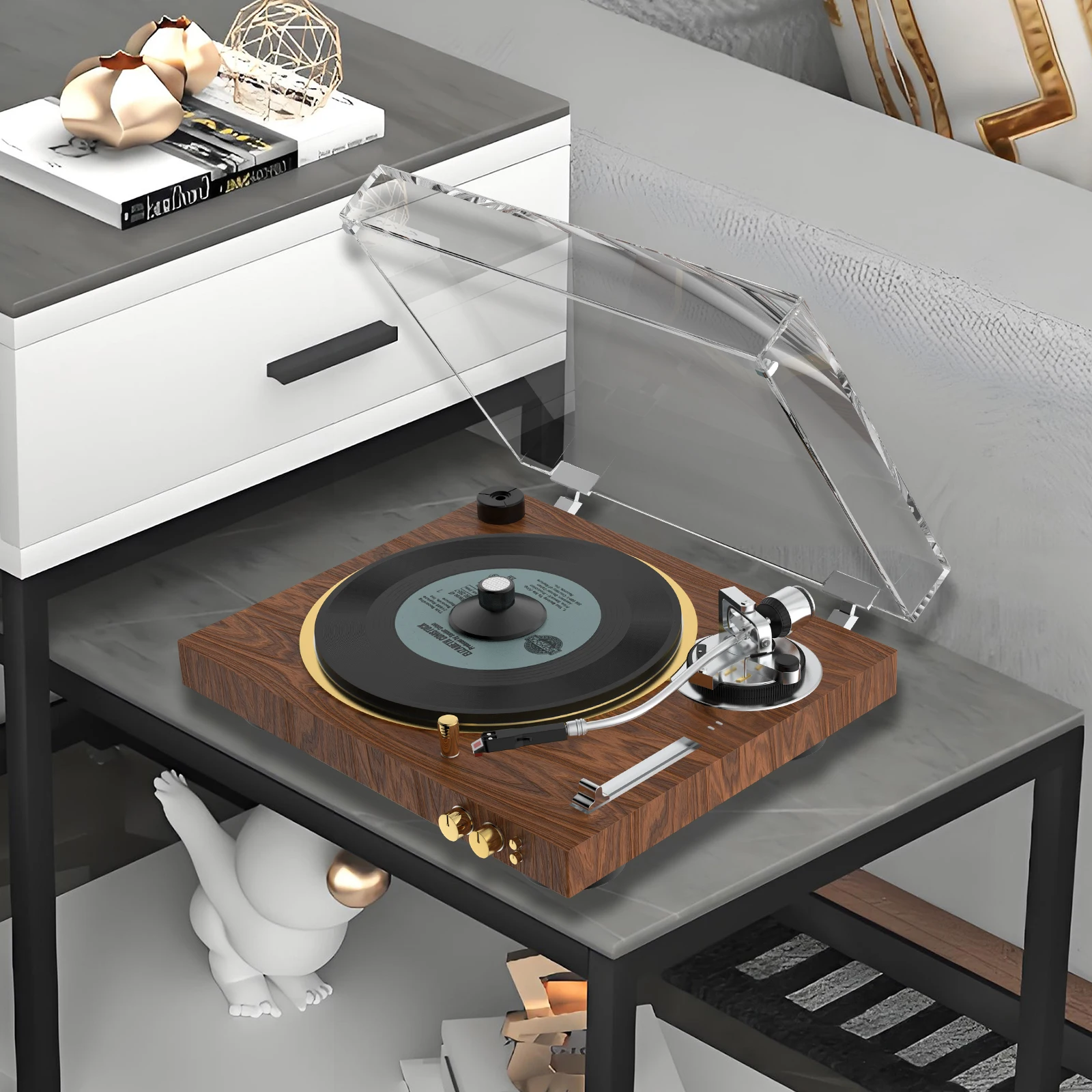 Audiocrast 130B Carbon Fiber Record Weight 130g LP Disc Stabilizer Turntable Vinyl Clamp HiFi Audio Accessories