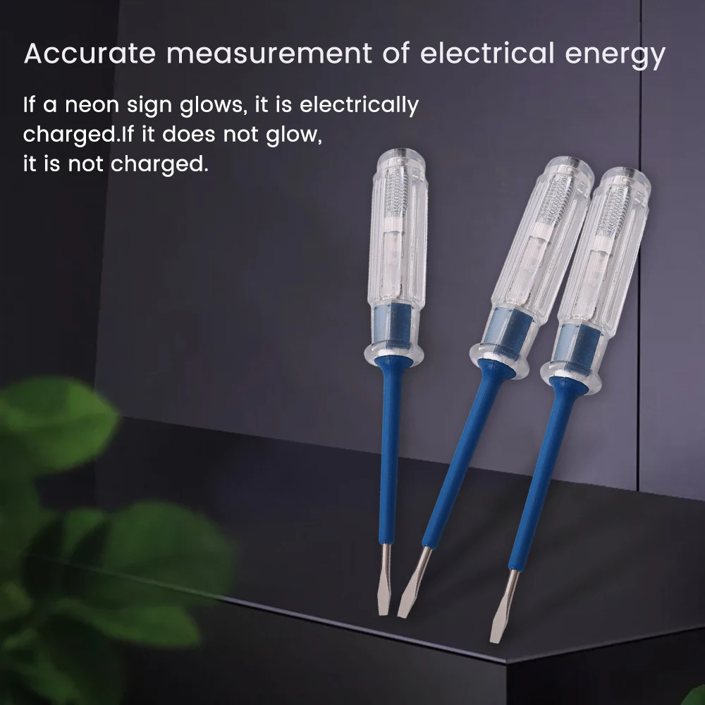 AC/เครื่องตรวจจับแรงดันไฟฟ้า DC100-500V ปากกาทดสอบไฟฟ้าหัวคู่ถอดไขควงปากกาวัดไขควง