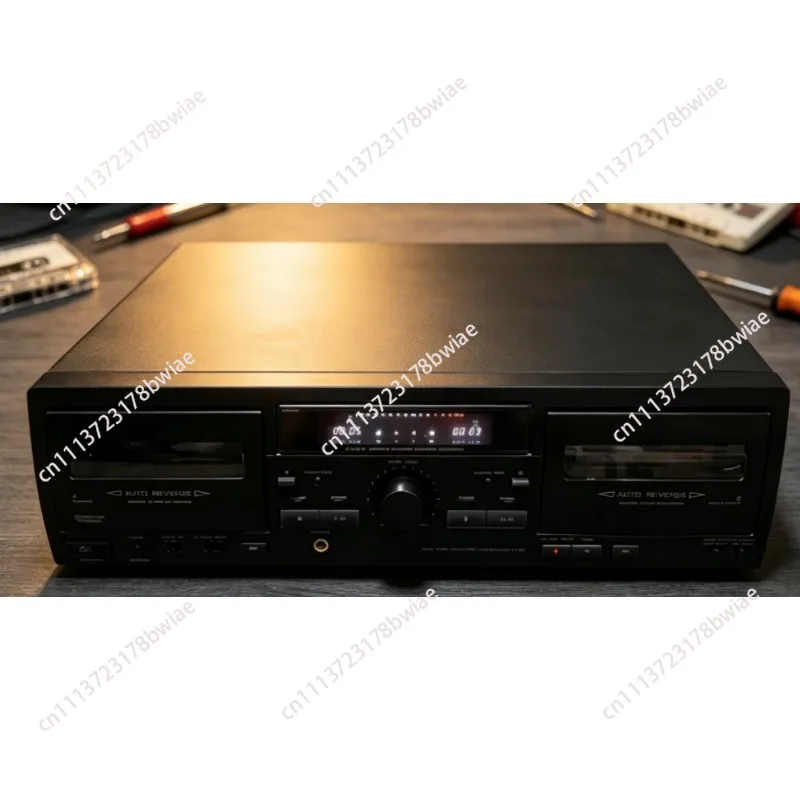 Dual Cassette Deck Recorder 2-Way Tape Deck Player with Auto Reverse Stereo Sound Vintage Audio Equipment Not Brand New