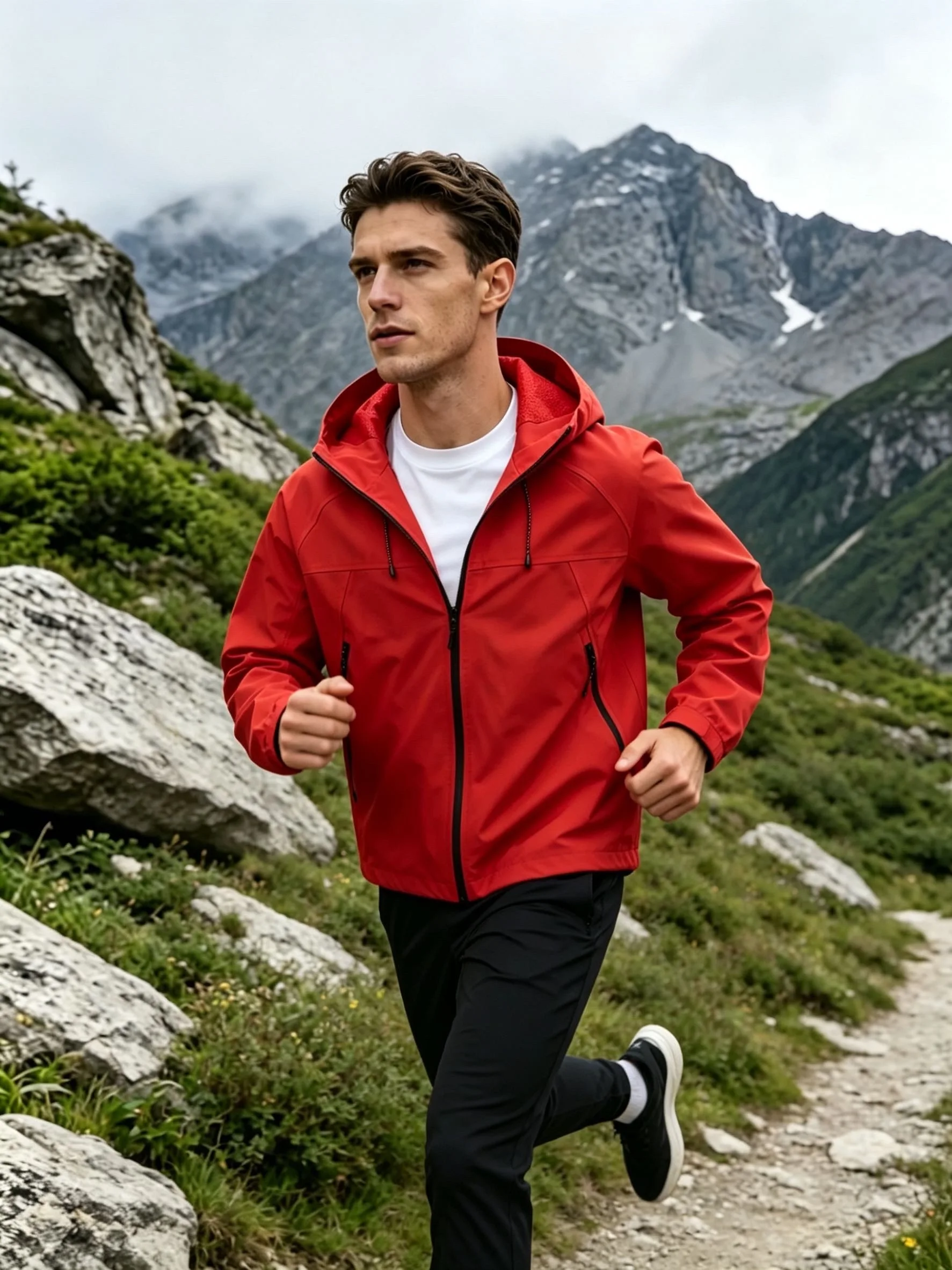Windbreak Shell Jacket - Chaqueta Cortavientos Ligera para Hombre, Ropa