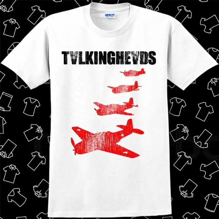 Talking Heads David Byrne True Stories Plane Radieohead Rock Remain Light T Shirt Meme Gamer Movie Music R714