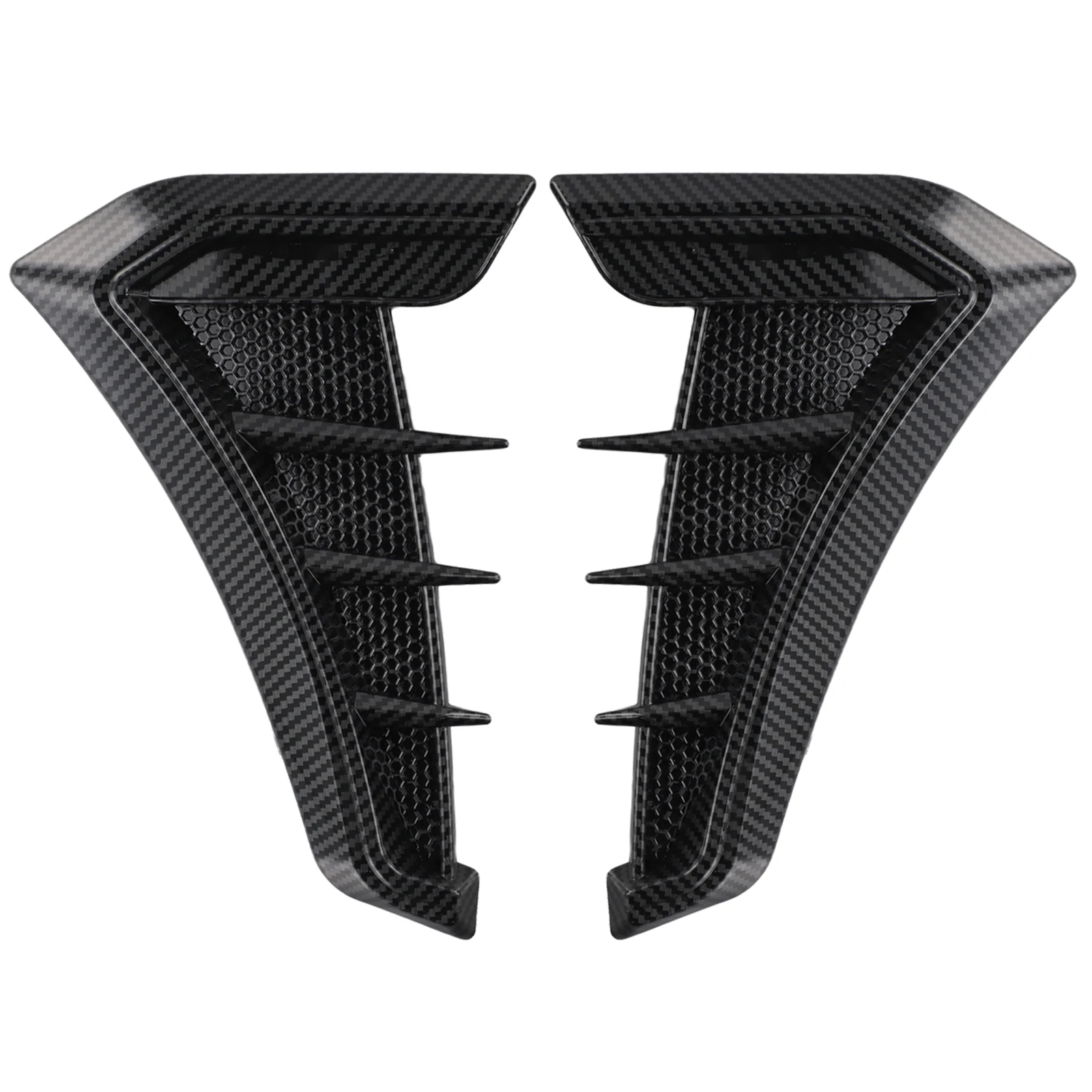 For Car Decoration Air Flow Intake Grille Car Fender Grille Perfect Match For Car Stable Characteristics ABS Plastic Material