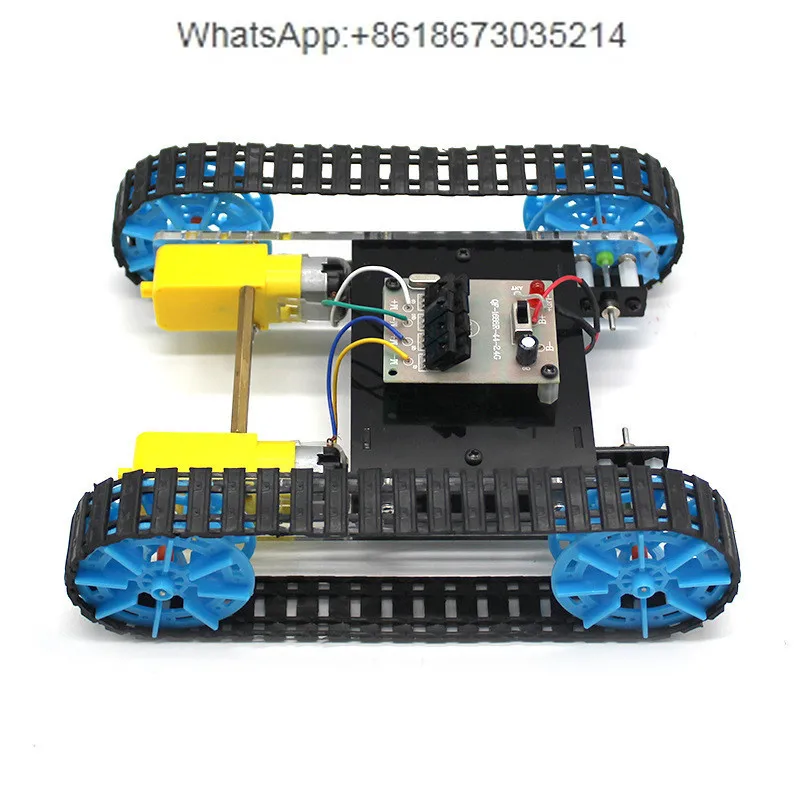 Scientific experiment handmade primary and secondary school students DIY remote control tank material