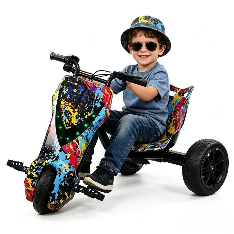 Light children's hovering tricycle anti-collision design electric running indoor/outdoor game wholesale supply
