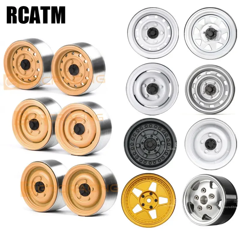 

2pcs Metal 1.9inch 2.2In Wheel Hub Beadlock Rim For 1/10 RC Crawler Car TRX4 Bronco RC4WD D90 D110 Axial SCX10 90046 JIMNY CFX