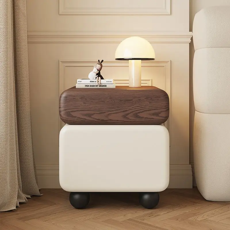 

Customizable antique creative 2025 new bedside simple modern bedside led luxury high-end storage cabinet