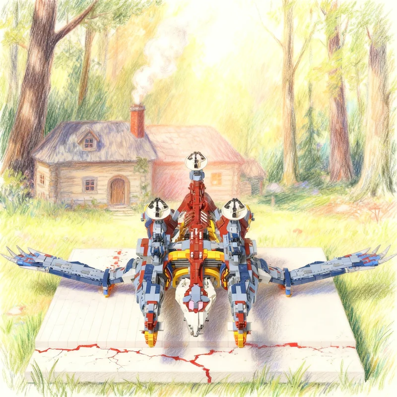 6978pcs MOC Evangelion Wunder Model Building Blocks Christmas Gift Creative Collection Birthday Display Craft Brick Education - view 2