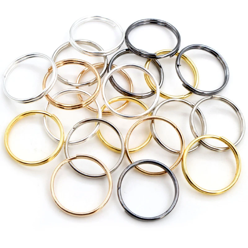 20mm 50pcs/Lot Open Jump Rings Double Loops Gold Color Silver Split Connectors For Jewelry Making Supplies DiY