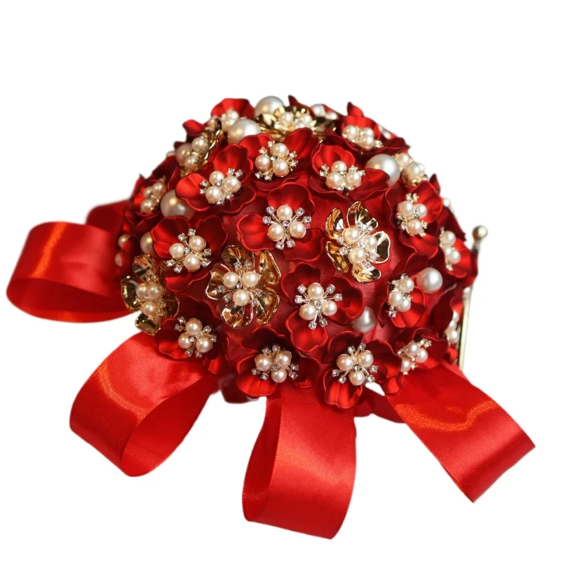 bride-bouquet-wedding-handmade-finished-products-to-give-girlfriends-wedding-gifts