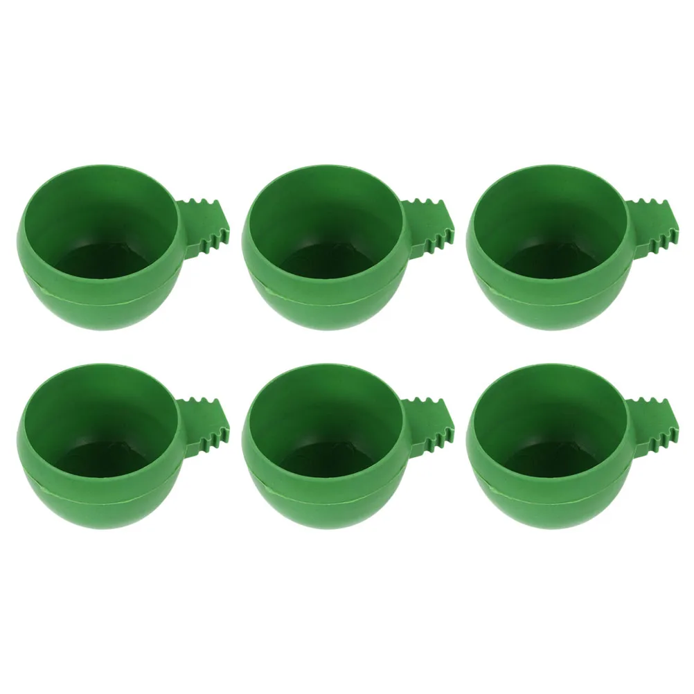 

20Pcs Pigeon Feeding Food Basin Round Design Clean Water Holder Suitable Small Birds Supplies Pigeon Feeder