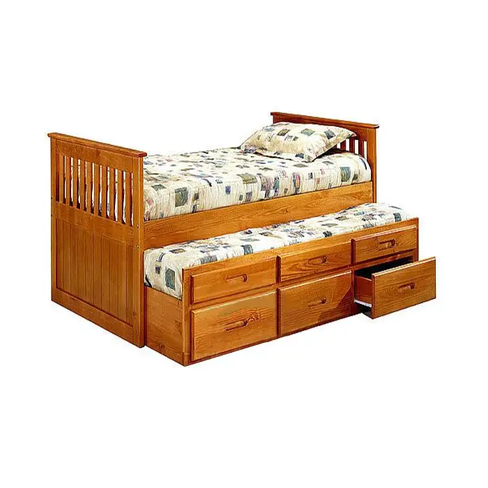 European furniture American furniture solid wood American children single bed customization