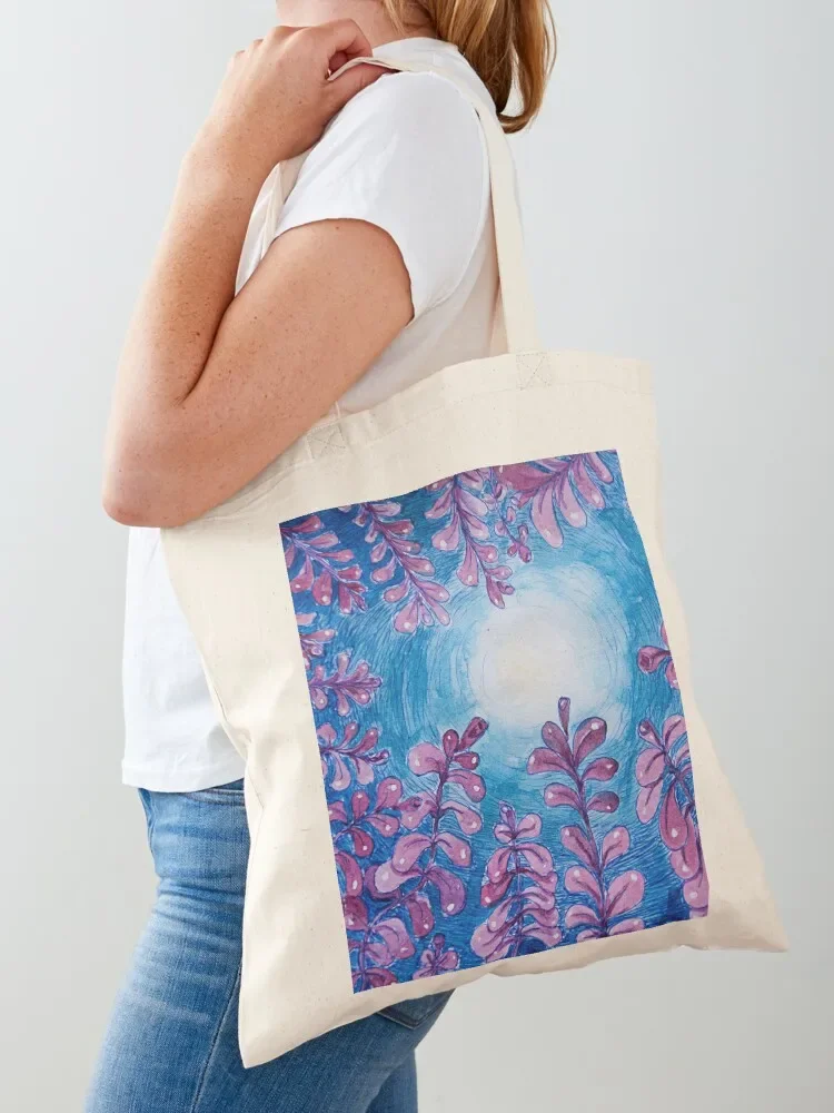 full moon plants Tote Bag Canvas stote bag custom bags shopper bags for women custom fabric bag