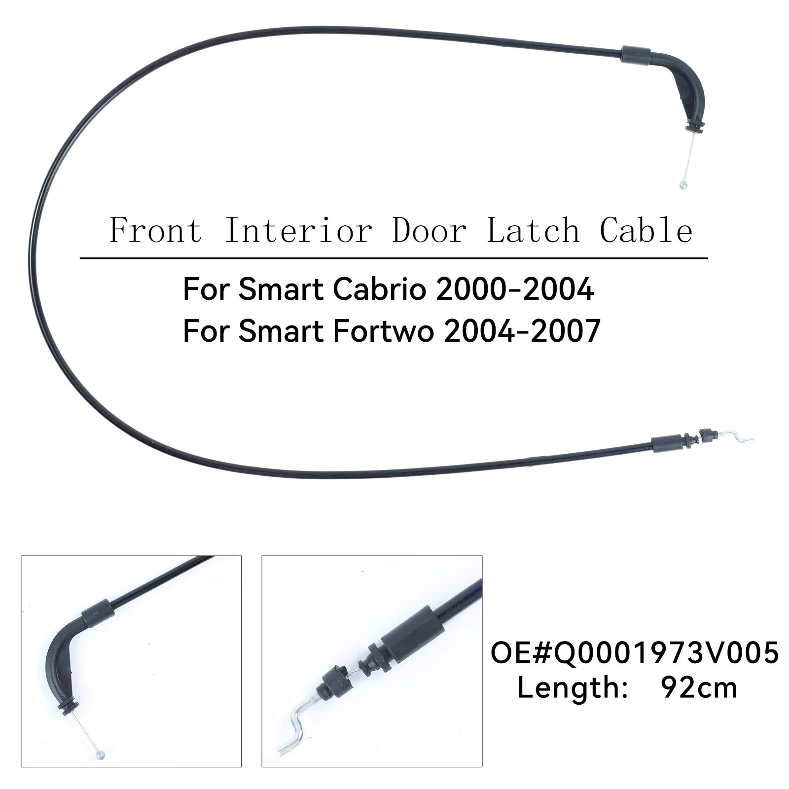 Car Interior Door Handle Release Lock Cable For Smart Fortwo 450 Cabrio City-Coupe 1998 - 2007 Q0001973V005 Auto Accessory Parts