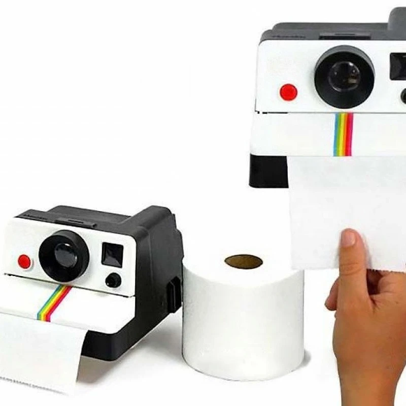 Vintage Camera Shaped Tissue Box Roll Paper Holder Home Decor Desktop Bathroom Roll Tissue Dispenser