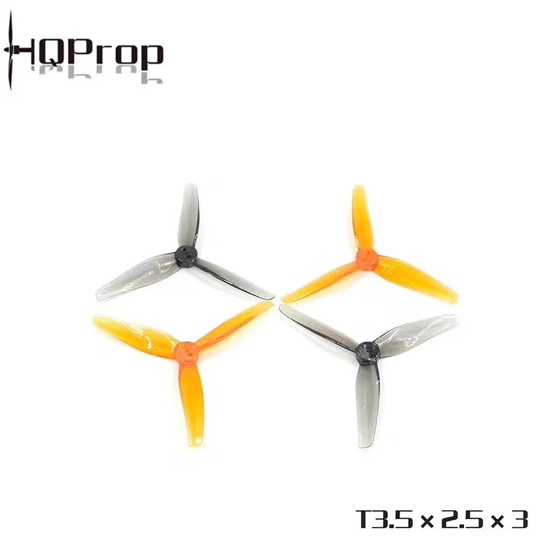 HQProp T3.5X2.5X3 3.5 Inch 3525 Propeller with 1.5mm Shaft 3-Blade for IFlight IH3 RC DIY FPV Racing Drone - HQ Prop