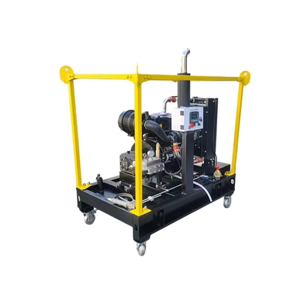 Pulitore ad altissima pressione diesel industriale da 55 HP |   500 Bar (7250 PSI) |   Idro getto per acqua Blaster da 38 LPM