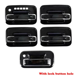 Black Color Door Handle Cover And Bowl Sticker Panel Moulding For Ford F150 RAPTOR 2009 2010 2011 2012 2013 2014 Car Accessories