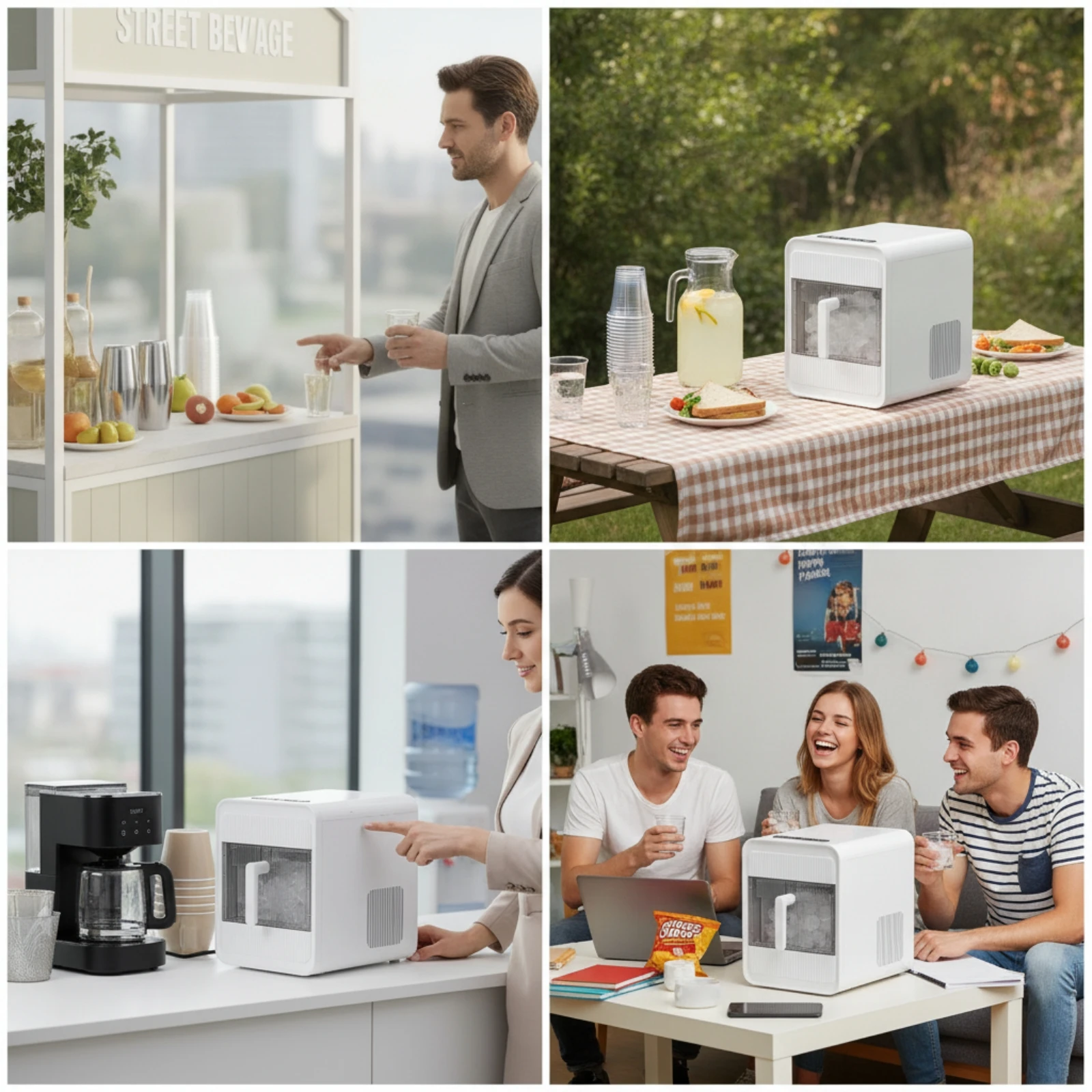 Mesin Pembuat Es Batu untuk Me - Kitchen Appliances Countertop ulasan dan harga