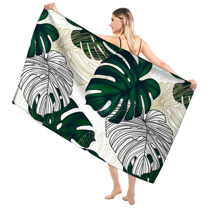 Bathroom Bath towel for adults sauna Large beach towel Gym towel Large hotel woman shower quick drying microfiber simple plant