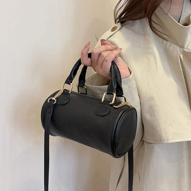 

Luxury Cow Leather Designer Tote High Quality Genuine Leather Crossbody Bag Fashion Trend Shoulder Bag Women Female Handbag New