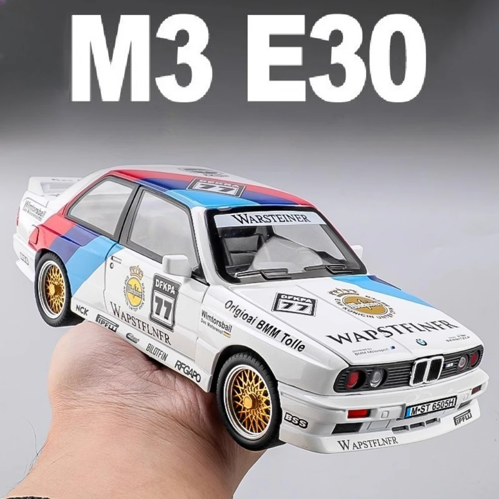 

1:24 M3 Track Edition M8 Sports Car Model Toy Alloy Diecast Wheel Pull Back Shock Absorption Vehicles Models Boys Best Presents