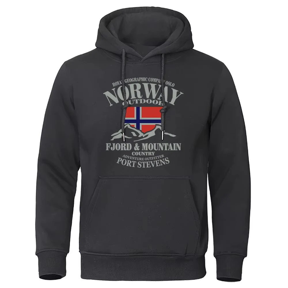 

Norway FjordFashion High Quality Hoody Oversize Casual Mountain Hoodies for Men Autumn Street S-XXxl Hoodie Loose Clothing Women