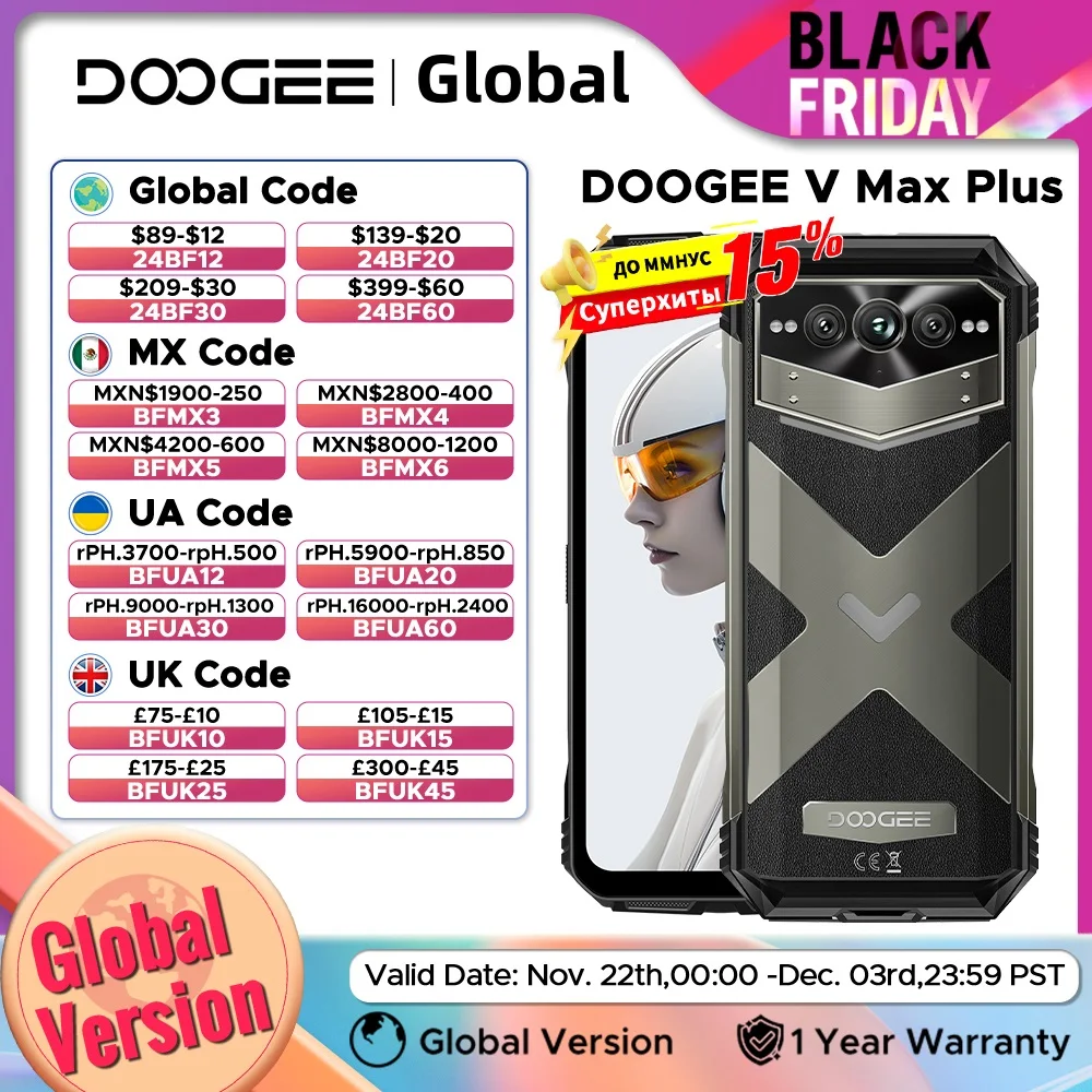 DOOGEE V Max Plus Rugged Phone 6.58